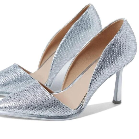 MIA Ciana Rhinestone D’Orsay Pump in Silver size 6 - Picture 2 of 16